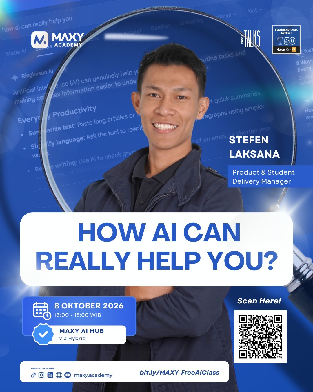 MAXY AI Learning Community Vol. 10 x Maxy Talk "How AI Can Really Help You?"